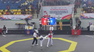 Keyzo Fachero Persembahkan Medali Perunggu Kedua Untuk Babel Di Cabor Taekwondo POPNAS XVII