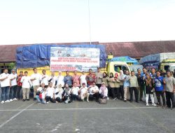 Logistik Bantuan dari Masyarakat Pangkalpinang Diberangkatkan ke Sumatera